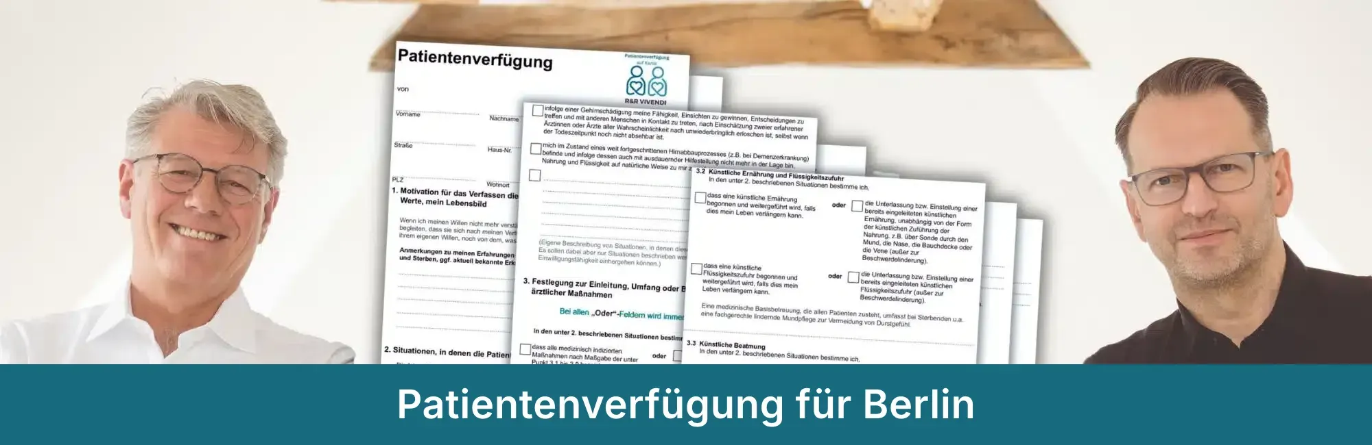 Patientenverfügung für Berlin zum Ausdrucken, Vordruck von R&R Vivendi