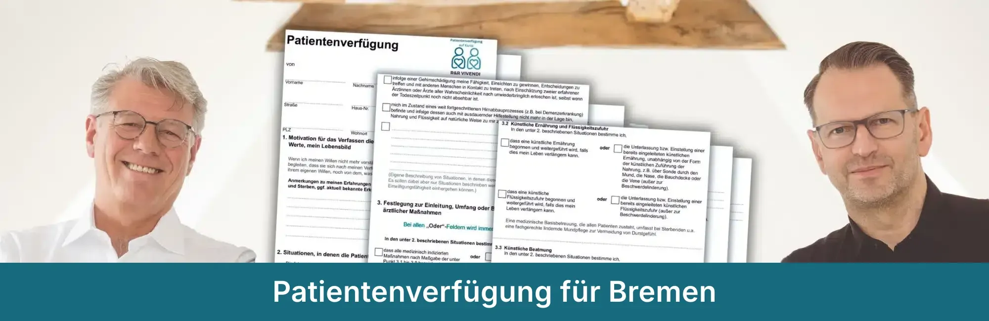 Patientenverfügung für Bremen zum Ausdrucken, Vordruck von R&R Vivendi