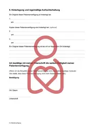 Patientenverfügung zum Ausdrucken kostenlos, Seite 8 von 8